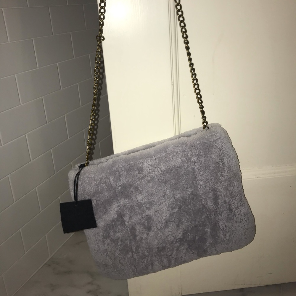 Urban Outfitters REAL SHEARLING purse